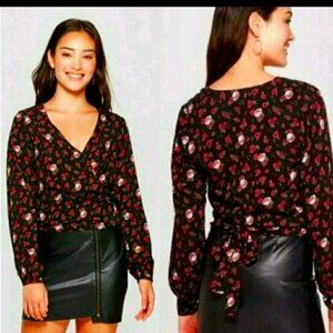 Grateful Dead Wrap Top by Junkfood Size M